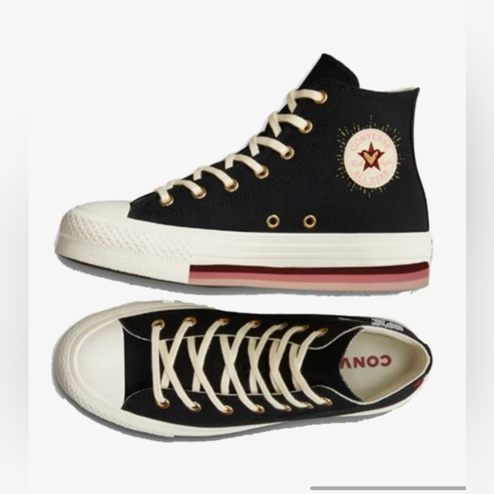 Converse Black and White Kids Sneakers